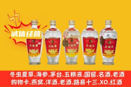 阿拉善盟额济纳回收老五粮液